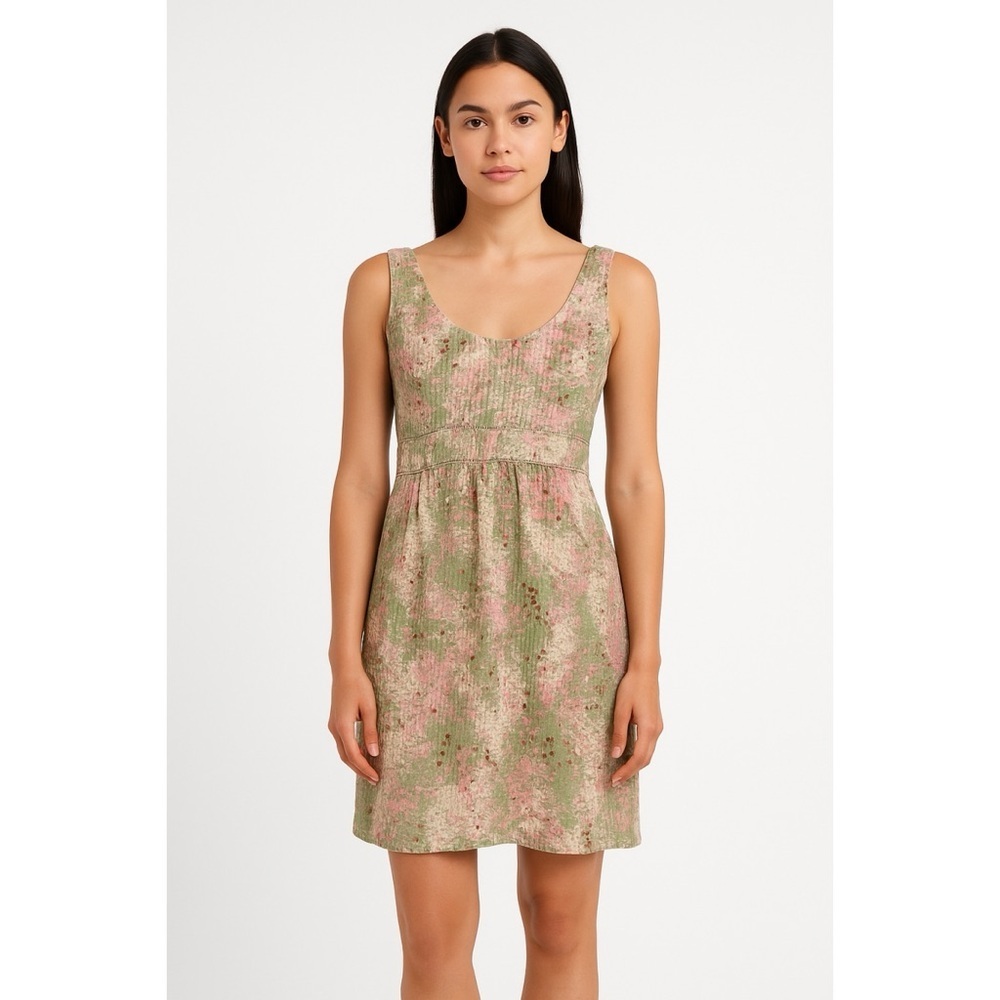 J. Crew 100% Silk Abstract Floral Mini Dress